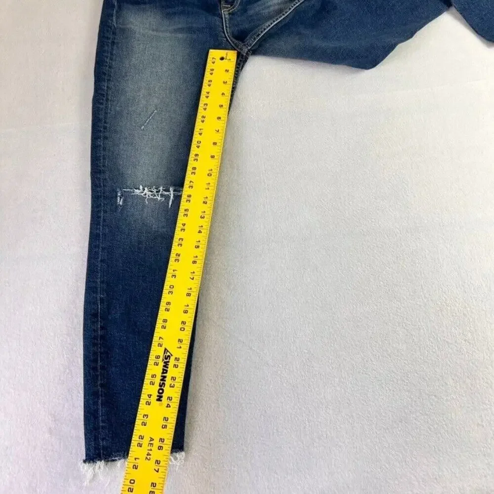 GRLFRND Jeans Women 30 Kendall Stretch High Rise Distressed Skinny Foxfire Wash
